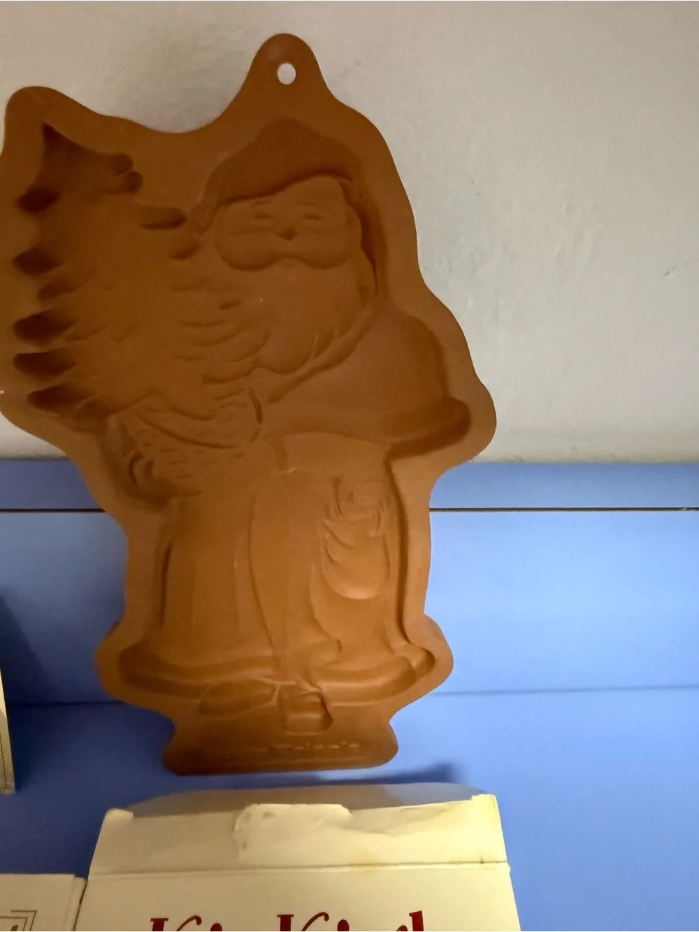 Longaberger 1990 and 1991 Santa cookie molds